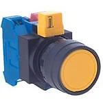 IDEC Corporation HW1B-M1F11-R Switch Push Button N.O./N.C. SPDT Flush Round B...