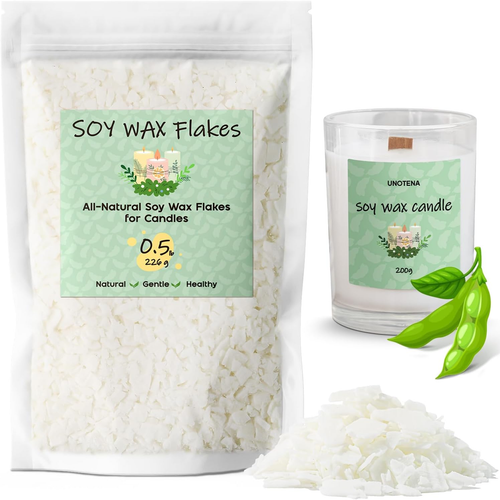 Soy Wax Flakes, Natural Candle Wax, Organic Soy Wax for Candle Making