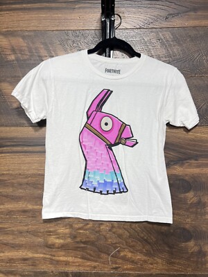 Fortnite Youth Shirt Size X- Large Epic Games Loot Llama White