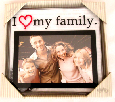 GLASS REFLECTION PHOTO FRAME by NEW VIEW Hold Photo 4X6 Outside Size 7''x6.5''