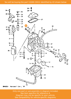 Genuine Suzuki Gt250 X7 Pilot Air Screw 13269-15011 for sale  