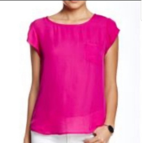 Line \u0026 Dot Hot Pink Silk Pleated Short 