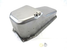 1980-85 Sbc Chevy 350 2 Pc Rms Stock Steel Oil Pan Pass Side Dip Raw E44022 1980-85 Sbc Chevy 350 2 Pc Rms Stock Steel Oil Pan Pass Side Dip Raw E44022