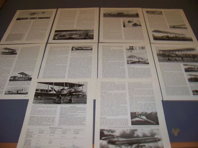 VINTAGE..VICKERS E.F.B.1 THRU F.B.9 ''FIRST FIGHTERS''..HISTORY/PHOTOS..RARE! (1M)