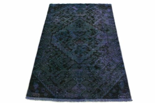 Carpetido Design Vintage-Teppich Petrol Blau in 160x100 - Bild 1 von 7