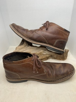 Steve Madden P-Ivon Wood 982 Chukka Ankle Boots Leather Steve Madden Mens Chukka Ankle Boots Brown Leather P-Ivon  main image 3