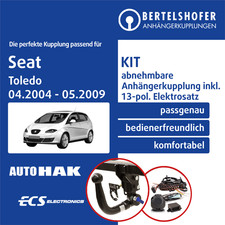 Für SEAT Toledo III Typ 5P 04.2004-05.2009 AHK abn. +13pol spez. E-Satz NEU TOP