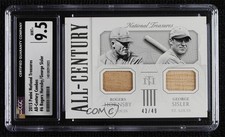 2015 National Treasures 43/49 George Sisler Rogers Hornsby CGC 9.5 Mint+ HOF k6n