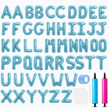 Letter Balloons 16 Inch Alphabet A-Z Mylar Foil Balloons 2 Set for Wedding Pa...