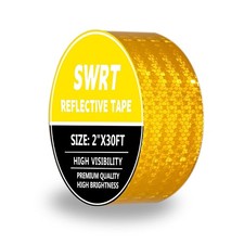 SWRT Reflective Tape 2 Inch x 30 Feet DOT-C2 Shining Star 2IN x 30FT, Yellow