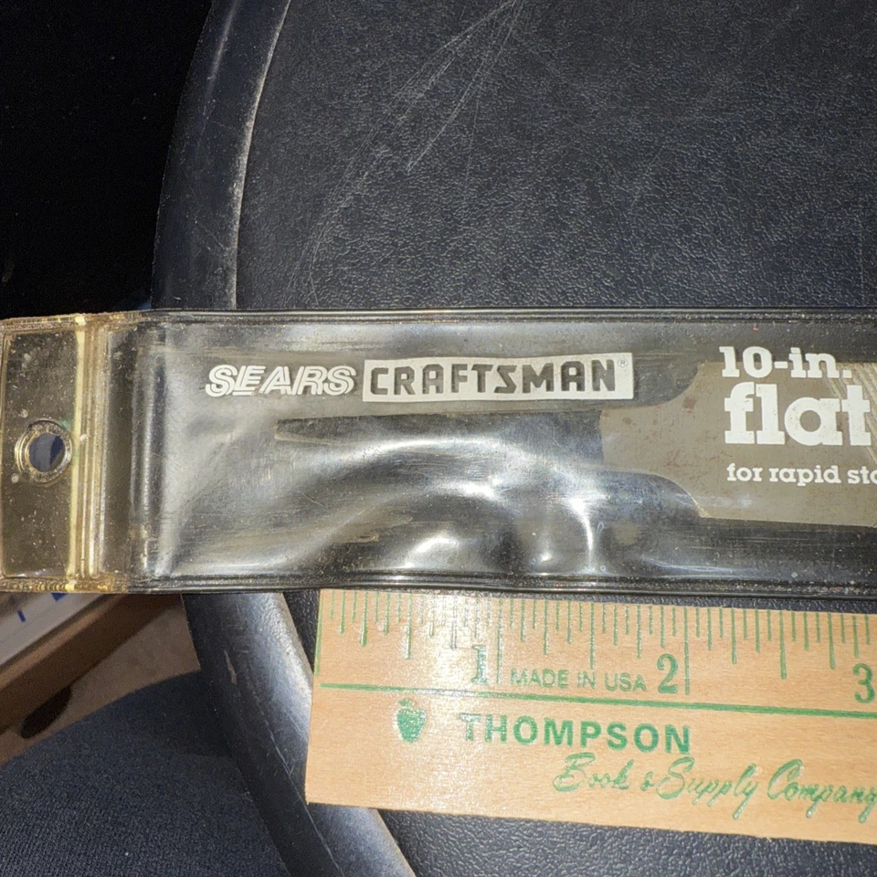 Craftsman 10 inch flat file Bastard Cut 931257 premium blk oxide finish + Cover - Image 3 of 4