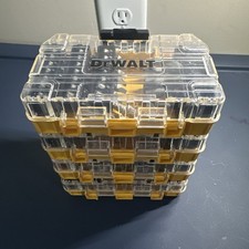 DEWALT Bit Sets Lot Of 4 Filled Tough+ Cases, Stackable Pre Owned