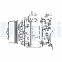 Delphi CS20515 Kompressor, Klimaanlage FüR Honda
