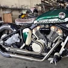 Custom Auspuff für Benda Napoleon Bob 250 / 125 Chinchilla 250 Edelstahl
