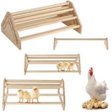 3 Pack 15.75 Inch Extra Long Chicken Perch Freestanding Roosting Pine Bar