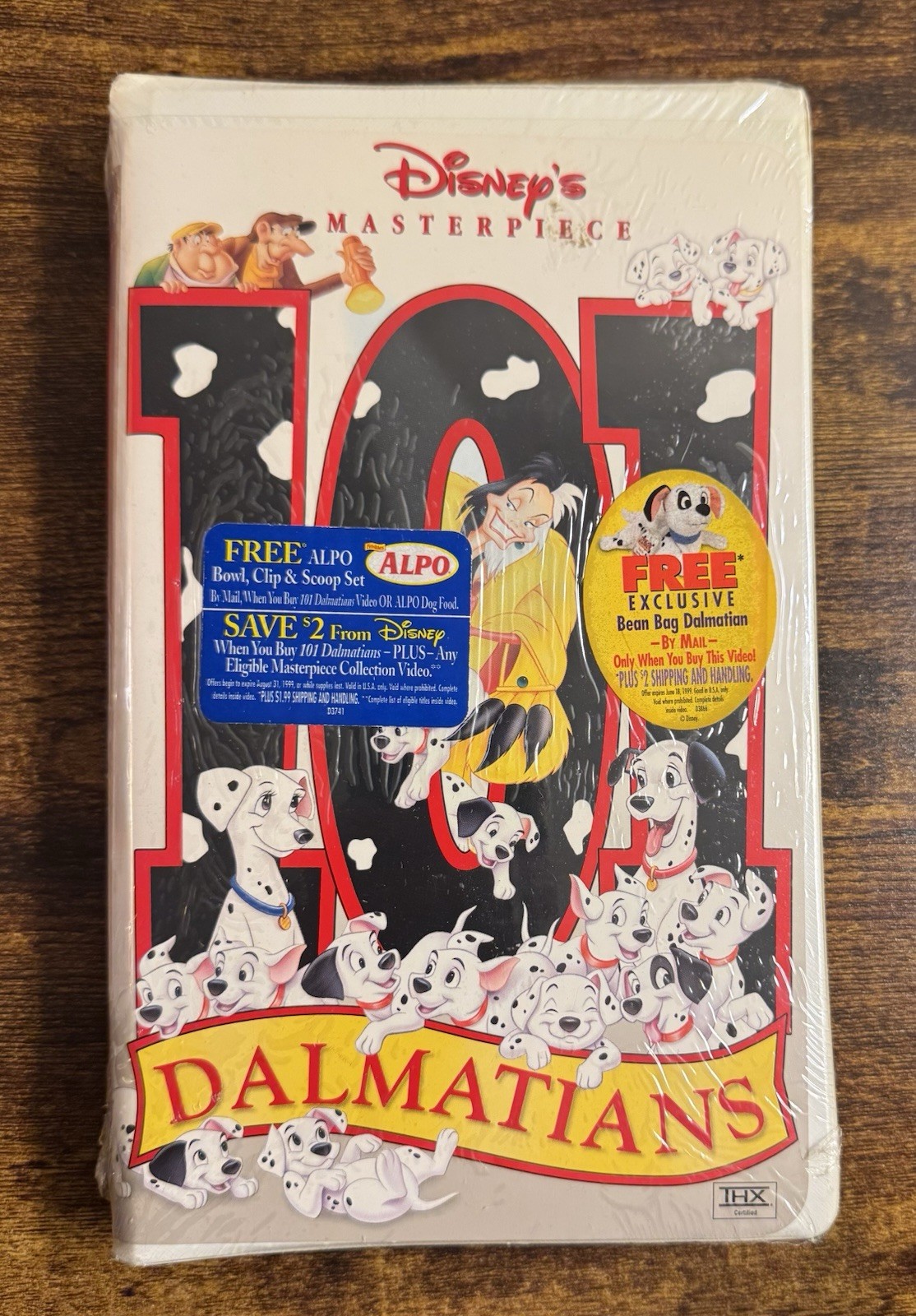 Disney's Masterpiece 101 Dalmatians~VHS~1999~NEW & SEALED