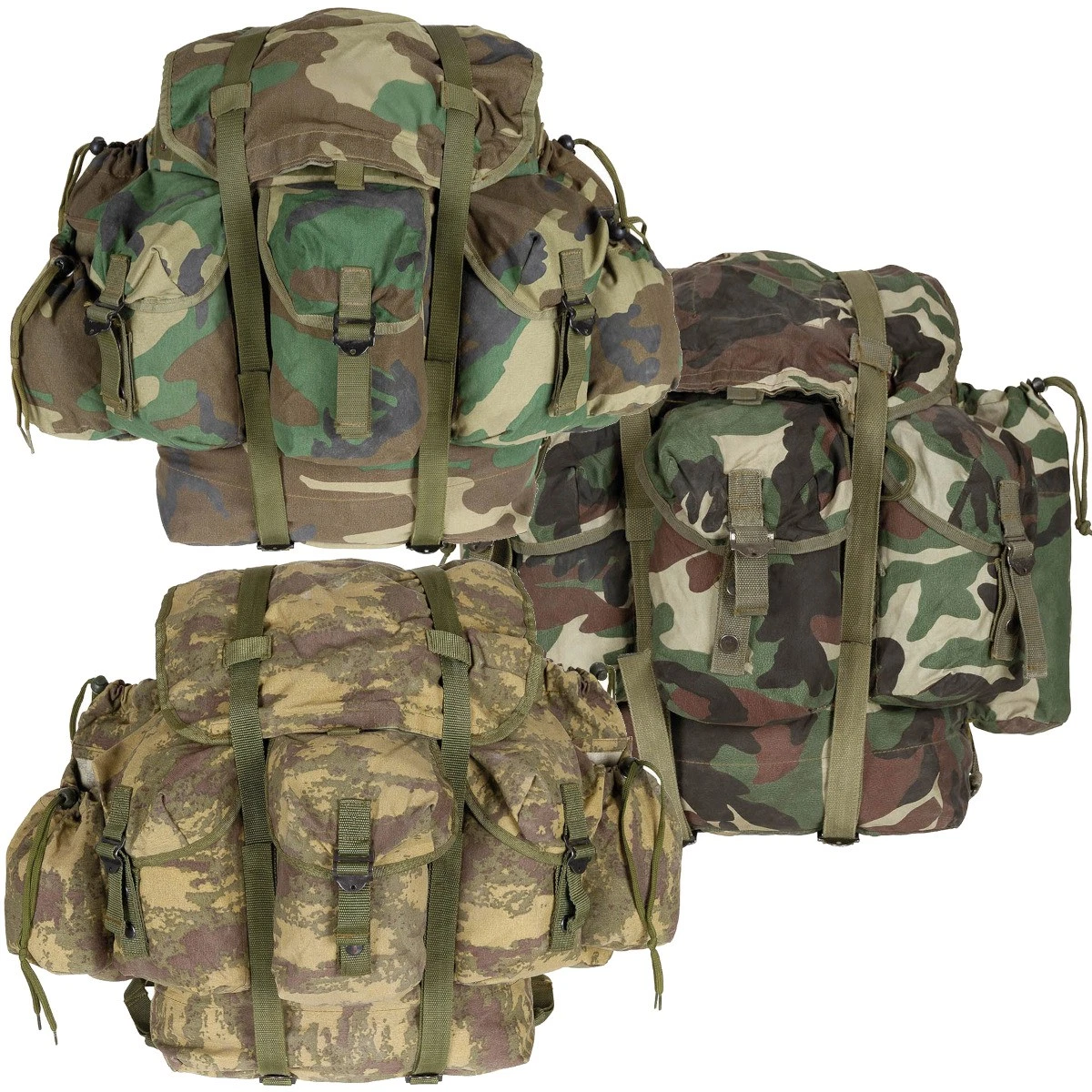 Sac à Dos Militaire 30L MFH – Assault I Laser Snake FG – Camo Vert Randonnée