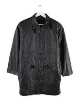 Vintage 00s Leder Jacke Schwarz M Herren