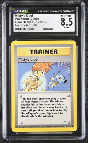 Misty's Duel (Unlimited) graded CGC 8.5 for sale on eBay