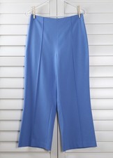 ALICE + OLIVIA $250 Blue Paradise Wide Leg Seamed Trousers Dress Pants Size 8