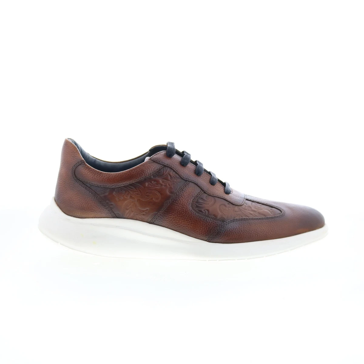 Robert Graham Dion Shoes Brown Men\'s 13 RGS5195 Woven Leather Lifestyle Sneaker Robert Graham Shoes for Men for sale | eBay main image 4