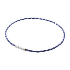 Phiten Rakuwa Magnetic Necklace, Metax, Jewelry Type, Navy, 50Cm Improves Stif 