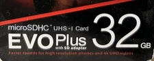 32GB EVO Plus Class 10 Micro SDHC with Adapter (MB-MC32GA/AM)