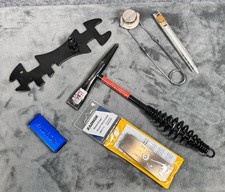 Welding Tool & Accessory Lot - Chipping Hammer, Fillet Weld Gauge, Tank Wrench