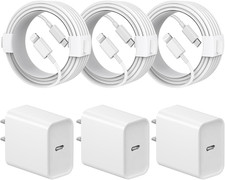Iphone 14 13 12 11 Charger Fast Charging Iphone Fast Charger 3-Pack 20W Ipad Cha