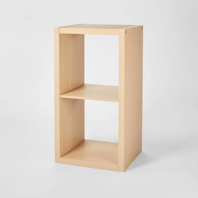 2 Cube Organizer Natural (Anti-Tip Anchoring Hardware)- Brightroom Set Racks