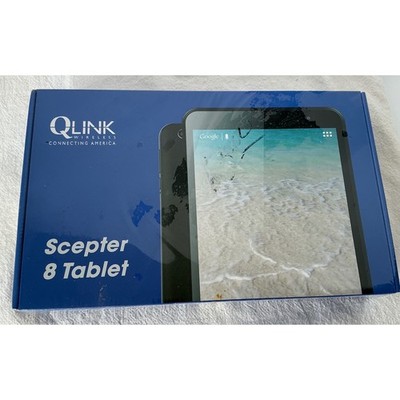 Q Link Wireless Scepter 8 Tablet Android 11 8in IPS 16GB Black New NWT