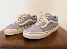 Vans Old Skool Sneakers Women’s Size 7.5 Multi Woven Dusty Blue and True White