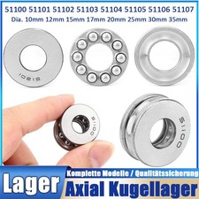 Axiallager / Axial Kugellager / Drucklager 51100 - 51107 / 10 - 35 mm Welle Dia