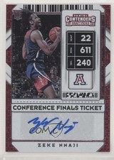 2020 Contenders Draft Picks Conference Finals Ticket 53/75 Zeke Nnaji Auto 7qg
