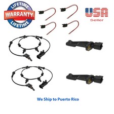 4 Pcs Front Rear Abs Speed Sensor 4 Connectors For 2007-2016 Jeep Wrangler 4 Pcs Front Rear Abs Speed Sensor 4 Connectors For 2007-2016 Jeep Wrangler