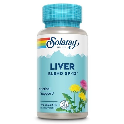 SOLARAY Liver Blend SP-13 - Traditional Herbal Support 100 Count (Pack of 1) 