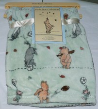 NEW Pooh Bear Collection Winnie The Pooh Baby Blanket Football Baseball Boys