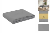 Tischdecke Rechteckig Hellgrau 110X180 Cm Polyester