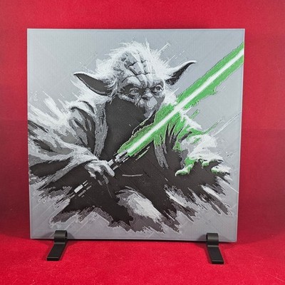 Ancient Force Guardian 3D Hueforge Art Sci-Fi Warrior Decor 8x8Striking 