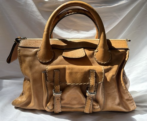 Chloe Edith Leather Current Logo Bag 16x10x4