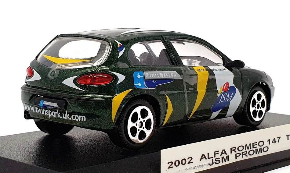 Majorette 1/43 Scale MJ01G - 2002 Alfa Romeo 147 T/S JSM Promo REWORKED - Image 2 of 4