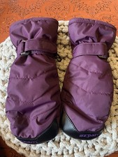 Decathlon Girls Ski Mittens XS Plum Purple