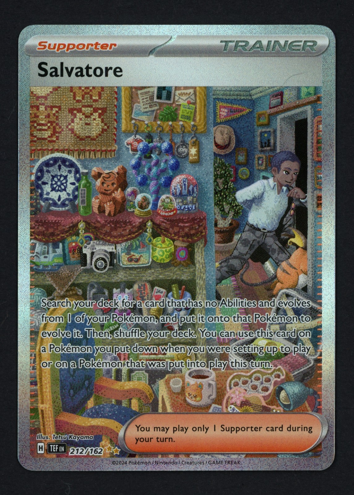 Salvatore 212/162 SV05: Temporal Forces Special Illustration Rare Pokemon TCG