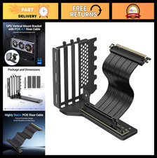 Vertical GPU Mount with 200mm PCIe 4.0 Riser Cable, Graphics Card Holder for ATX