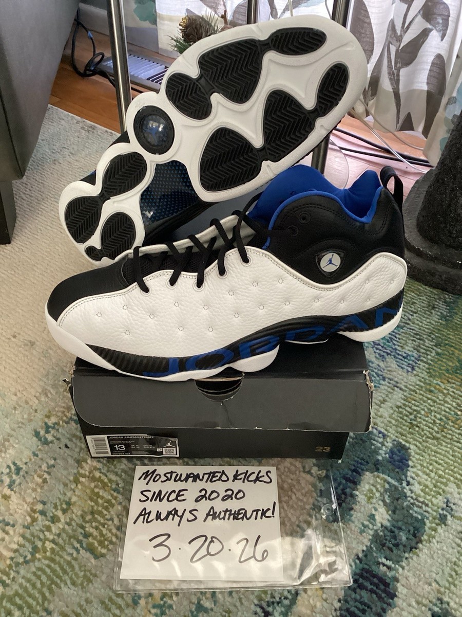 Size 13 - Air Jordan Jumpman Team 2 White Black Royal for sale