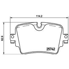 Satz Bremsbeläge Bremsklötze hinten für Jaguar F-Type X152 XJ X351 | 23937809
