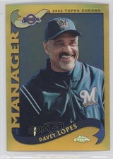 2002 Topps Chrome Gold Refractor Davey Lopes #281 8w6