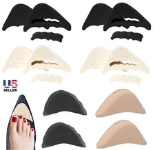 4Pcs Shoe Filler Adjustment Thick Plug Forefoot Insert Toe Pain Relief Soft USA