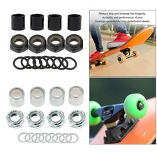 Standard Skateboard Truck Speed Kit Washers Spacers Nuts Longboard Hardware