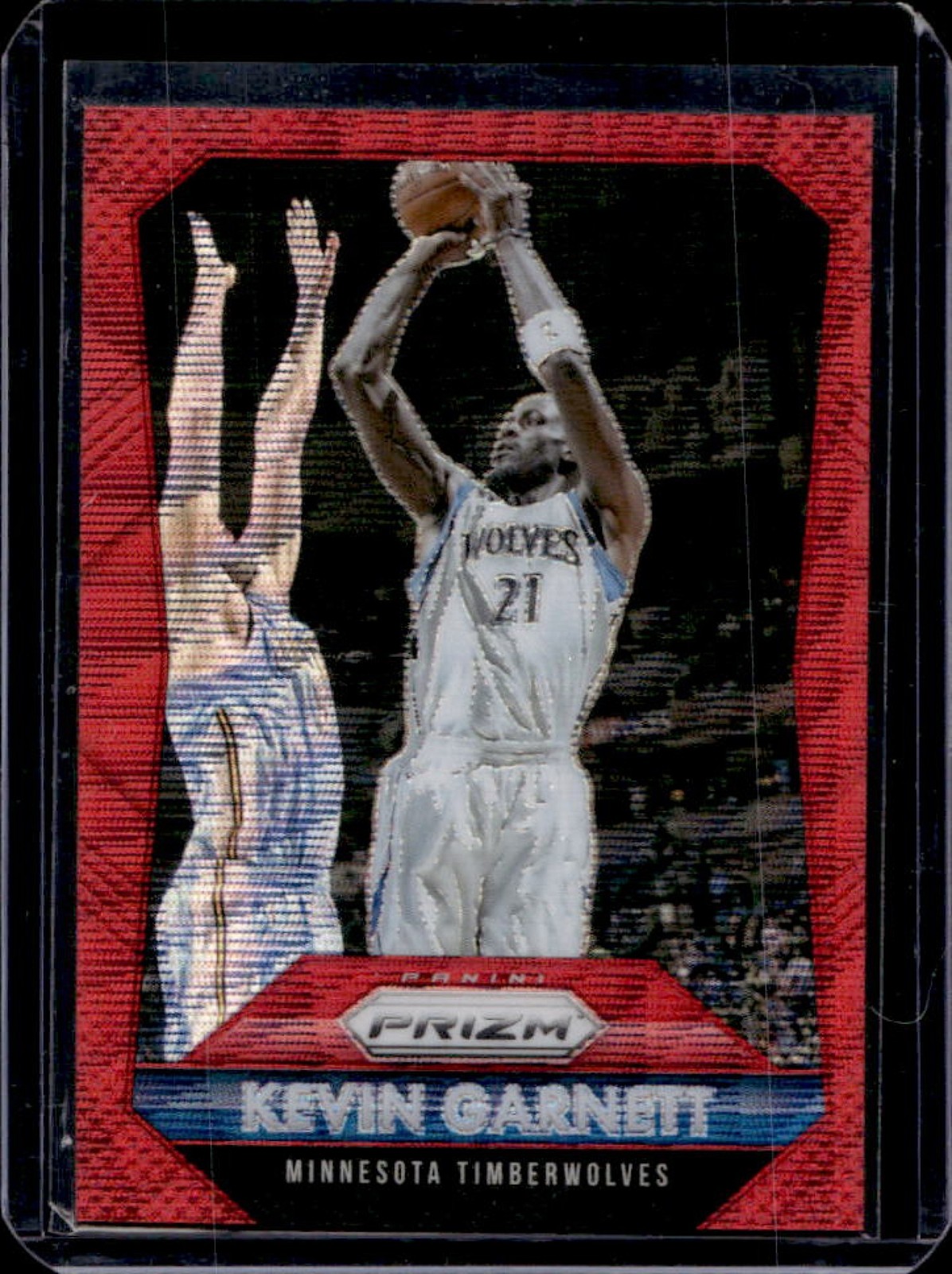 2015-16 Prizm Kevin Garnett Ruby Wave Prizms #/350 Timberwolves